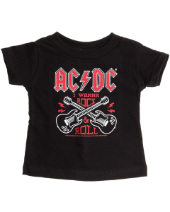 AC/DC T-shirt til baby | Guitar Cross